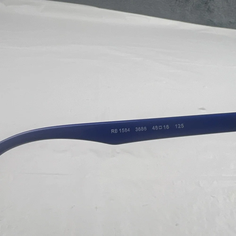 RAY-BAN JR RB1584 3686 Navy Blue Crystal Eyeglasses Frame 48-16-125 EUC!